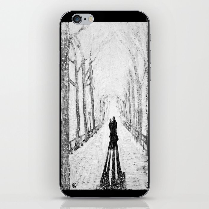 Winter Walk in the Park iPhone Skin