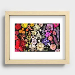 Floral Rainbow Recessed Framed Print