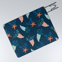Starfish and shells Picnic Blanket