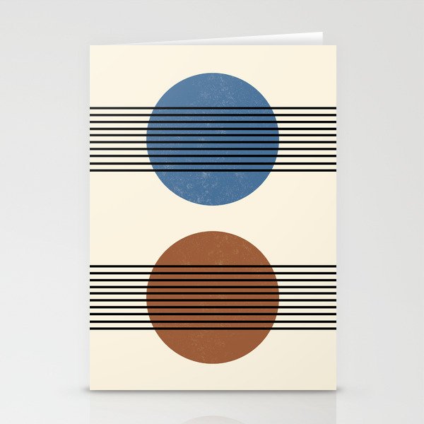 Abstraction_NEW_SUNRISE_SUNSET_BLUE_EARTH_MOONLIGHT_POP_ART_0203 Stationery Cards