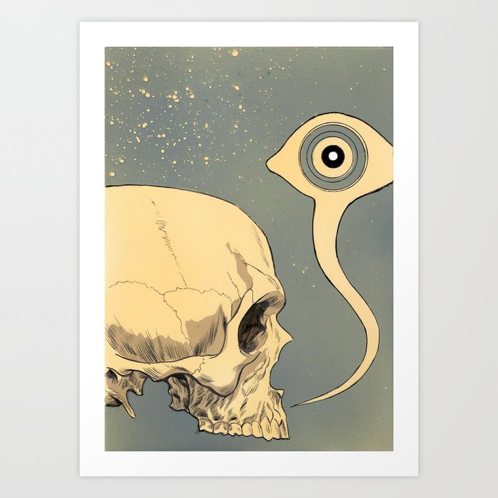 Untitled (skull) Art Print