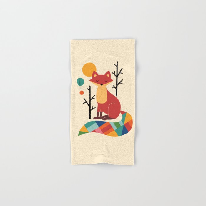 Rainbow Fox Hand & Bath Towel