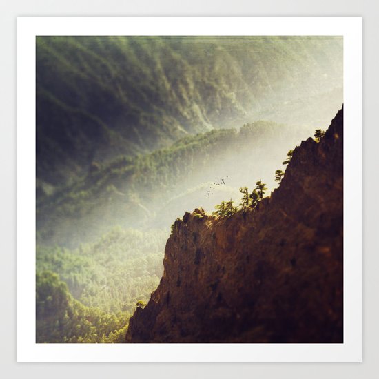Long Way Down - Caldera de Taburiente - La Palma Art Print