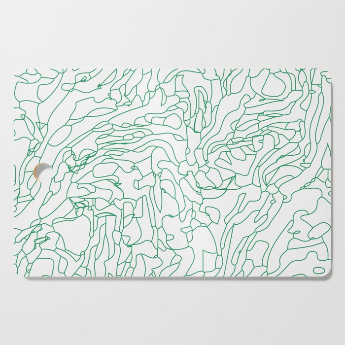 Green organic line Cutting Board