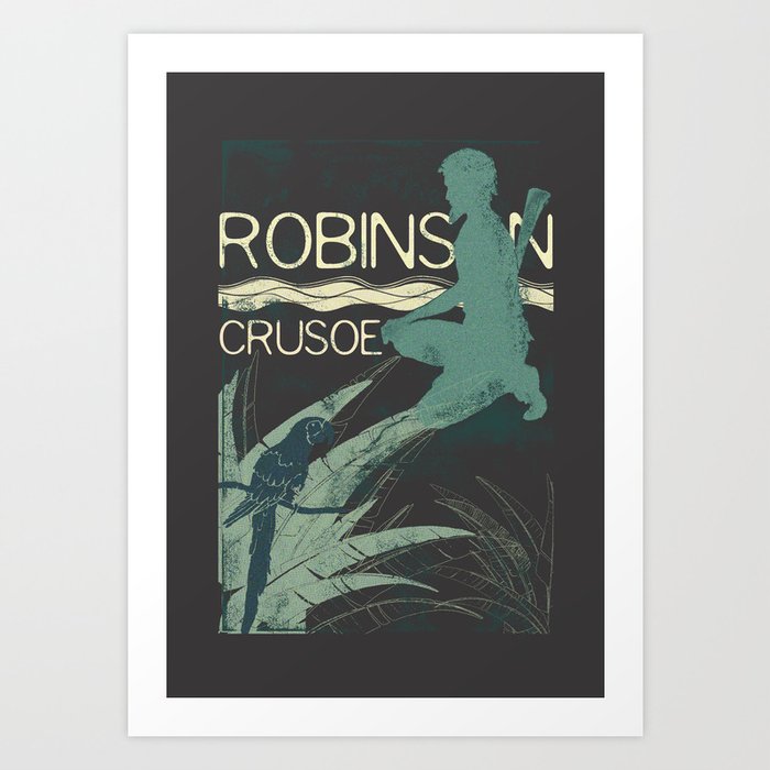 Books Collection: Robinson Crusoe Art Print