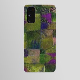 Terraced garden tropical floral gold and amethyst Mediterranean abstract landscape painting by Paul Klee Android Case