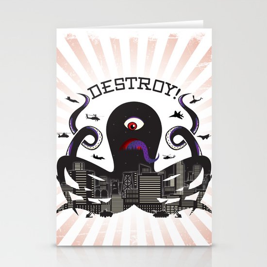 DESTROY! Stationery Cards