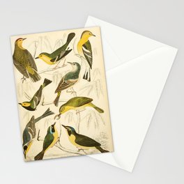 Warblers from The Edinburgh Journal, 1835 (benefitting The Nature Conservancy) Stationery Card