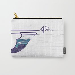Single fin Rides - Aloha Carry-All Pouch