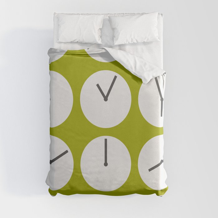 Minimal clock collection 2 Duvet Cover