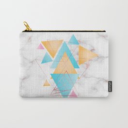 Geometric Triangle Compilation Carry-All Pouch