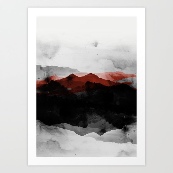 nature montains Art Print
