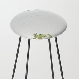 Lux Green Marble Counter Stool