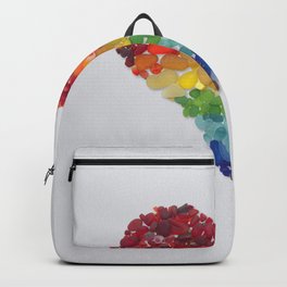 LOVE Sea Glass RAINBOW Heart Mothers’s Day & Birthday Gifts - Donald Verger Backpack | Patterns For Ideas, Bridal Holiday Dad, Beautiful Nature Art, Husband Daughter Her, Partner Pride Gay, Valentine Valentines, Unique Romantic Love, Day Teachers Teacher, Classy Chic Sweet, Condolence Sympathy 