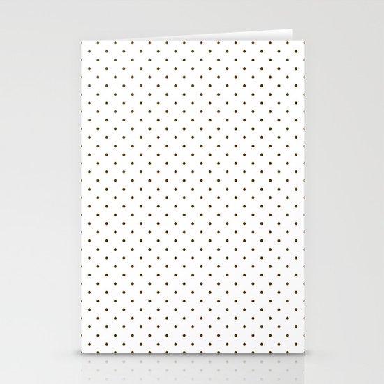 Black polka dots Stationery Cards