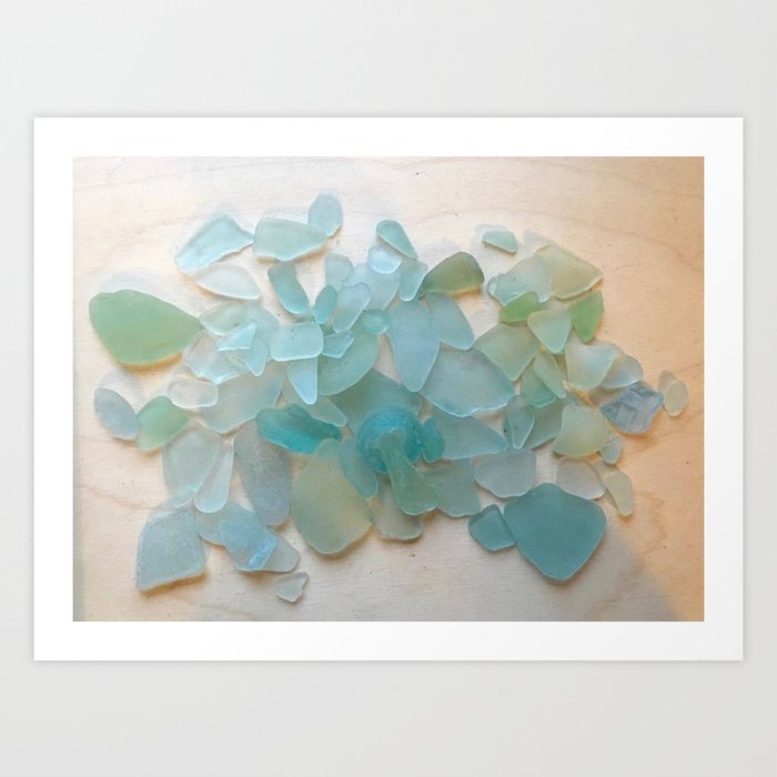 Ocean Hue Sea Glass Kunstdrucke Ocean Hue Sea Glass Kunstdrucke