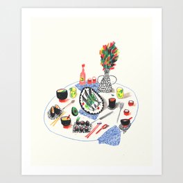 Sardine & Sashimi Art Print