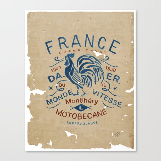 Motobecane Superculasse Canvas Print