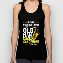 Saxophone Musician Alto Tenor Instrument Beginner Unisex Tank Top