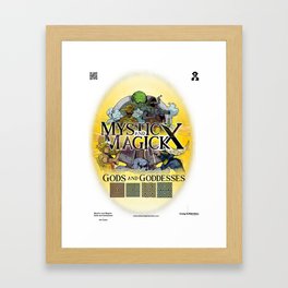 Mysticx & Magick: Gods and Goddesses - Art Cover Framed Art Print