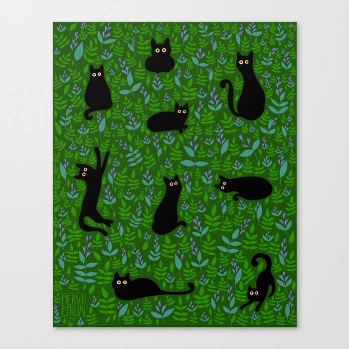 Cats & Catnip Canvas Print