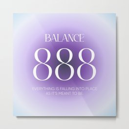 Angel Number 888 - Purple & Blue - Numerology Metal Print | Spiritualnumbers, Aura, Angelnumberart, 888Numerology, Spiritual, Angelnumber333, Manifestation, Myangelnumber, Blueenergy, Gradientart 