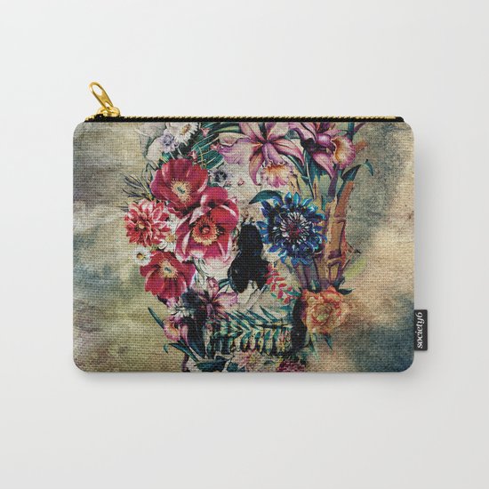 Skull on old grunge II Carry-All Pouch