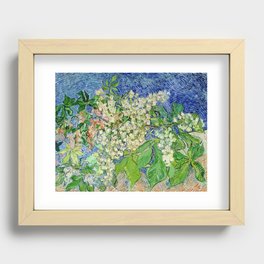Vincent van Gogh "Blossoming Chestnut Branches" Recessed Framed Print