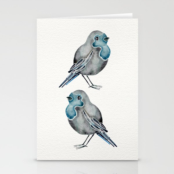 Little Blue Birds Stationery Cards