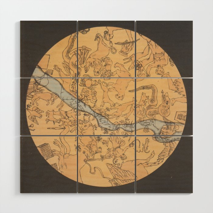 Constellation Map Wood Wall Art
