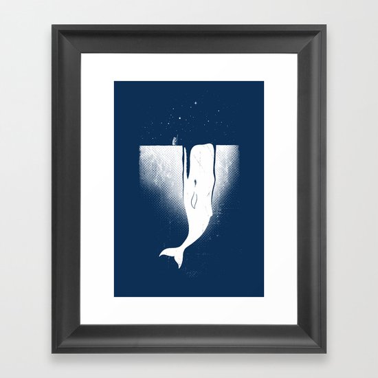 Frozen Leviathan Framed Art Print