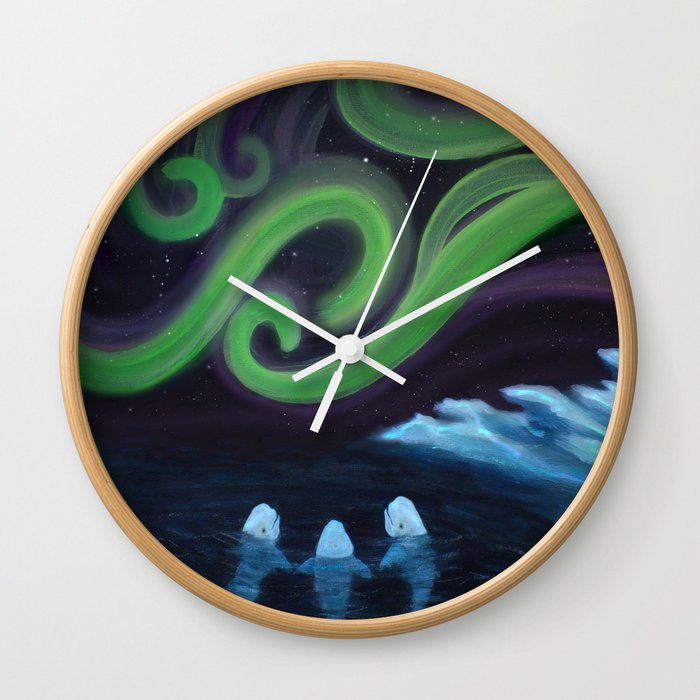 Beluga Nights Wall Clock