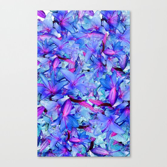 LILY BLUE BOUNTIFUL Canvas Print