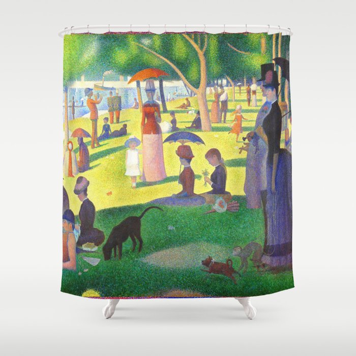 Georges Seurat A Sunday On La Grande Jatte Shower Curtain