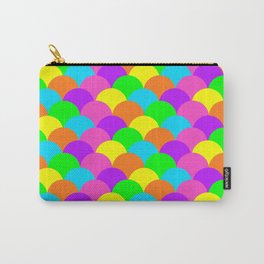 Neon Rainbow Pattern Carry-All Pouch