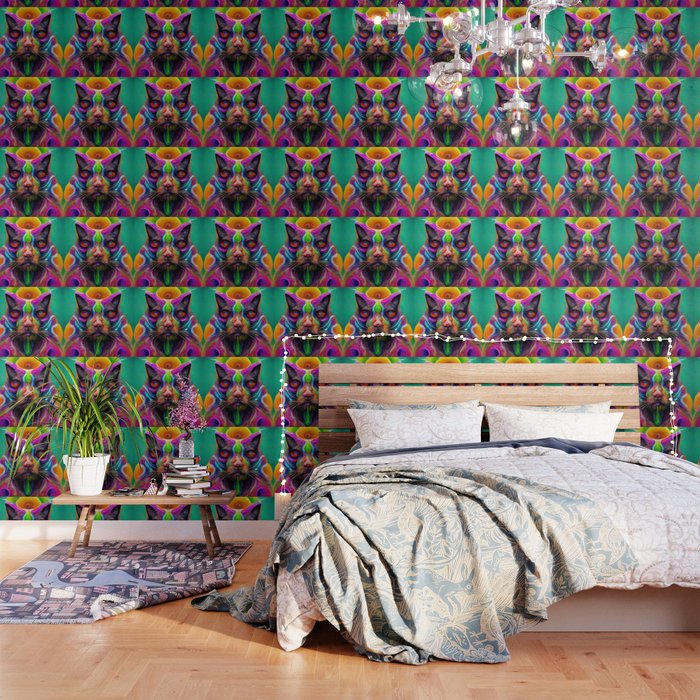 Psychedelic Cat Wallpaper