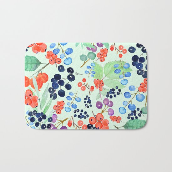 joyful berries Bath Mat