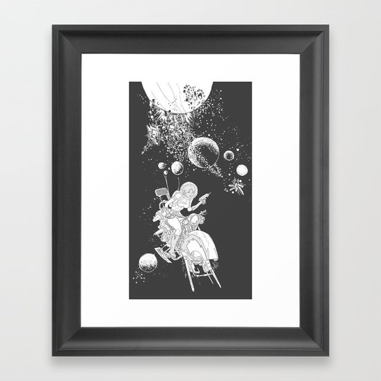 rocket lass Framed Art Print