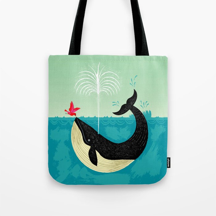 The Bird and The Whale Tote Bag