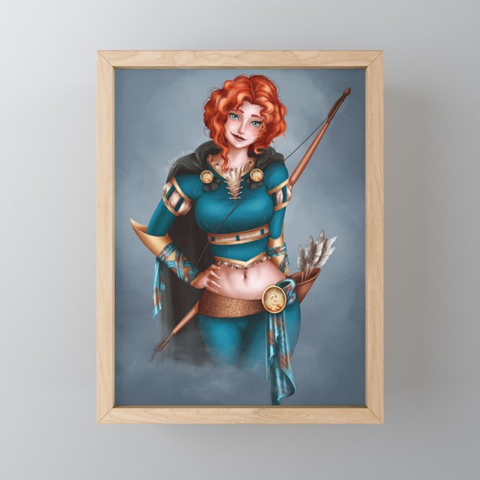 Thief Fantasy Archer Belly Button Framed Mini Art Print