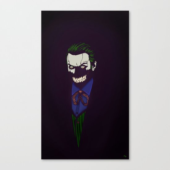 The Joker's Smile Canvas Print