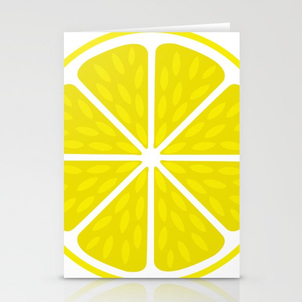 Fresh juicy lime- Lemon cut sliced section Stationery Cards