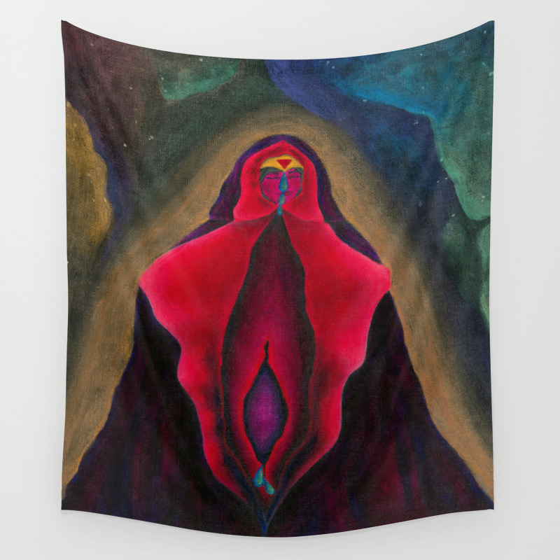 religious wall tapestry