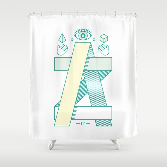 A to Z Shower Curtain