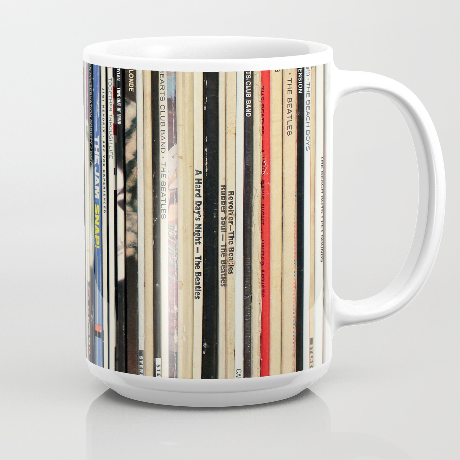 Classic Rock Vinyl Records Coffee Mug by NMTDOT | Society6