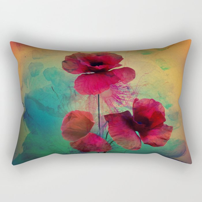 Poppies Rectangular Pillow