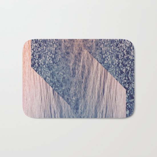 Geometric Sea Bath Mat