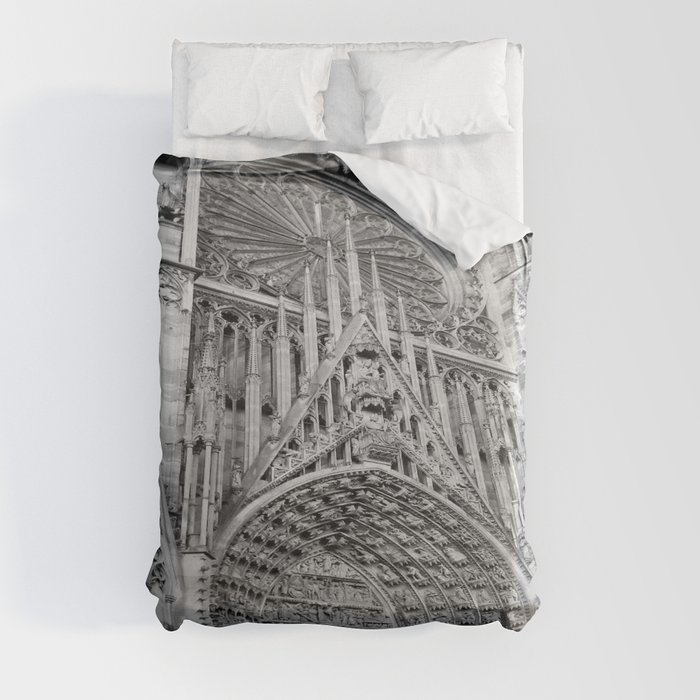 French Architecture - Strasbourg Cathedral  Duvet Cover