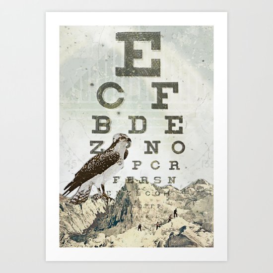 eye chart II Art Print