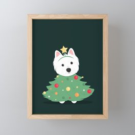 Merry westie Christmas! Framed Mini Art Print